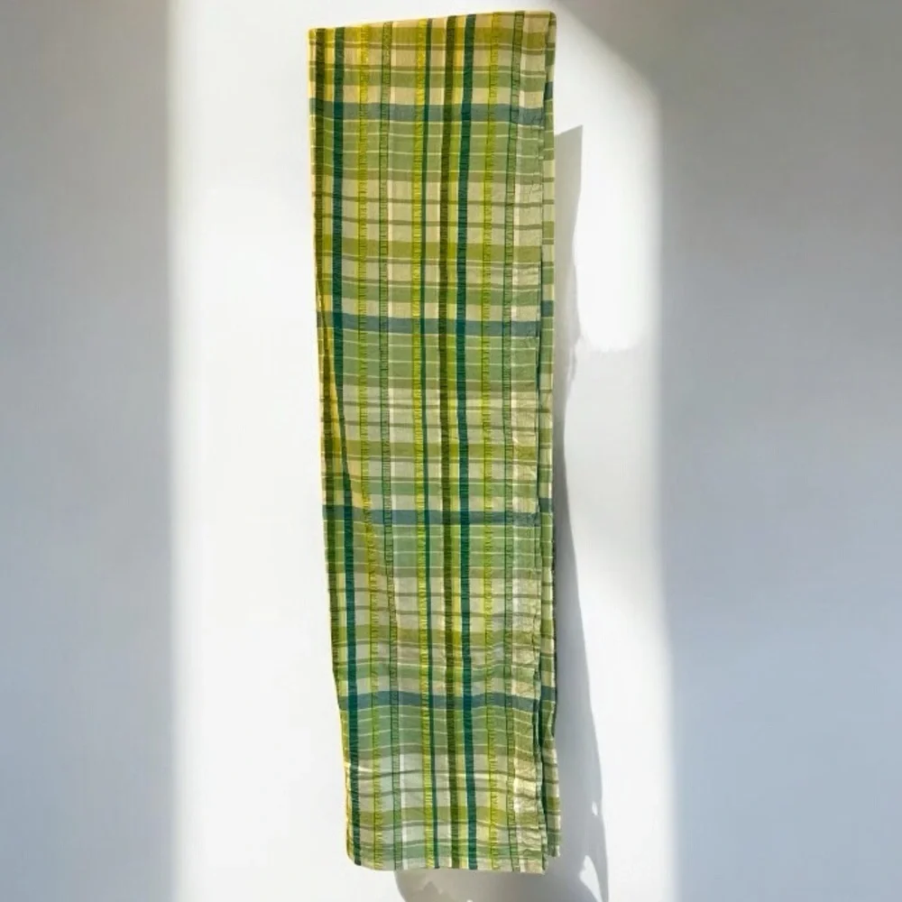 Crate & Barrel Garden Stripe Tablecloth 70x70